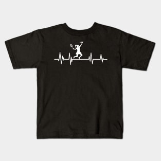 ping-pong ball heartbeat Birthday Table tennis lover Tennis Player Kids T-Shirt